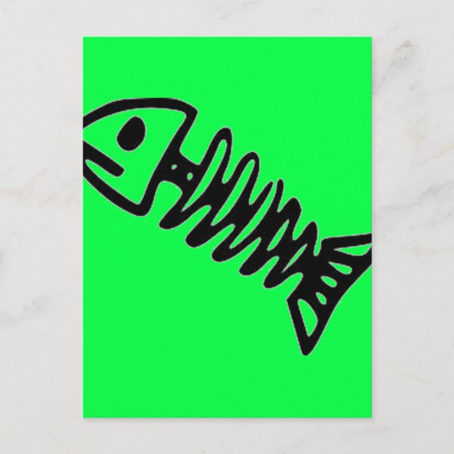 Carte Postale Vert citron (Devant)