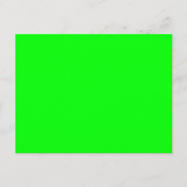 Carte Postale Vert Citron Clair Uni (Devant)