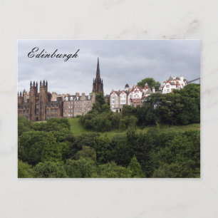 Carte Postale vert d'edinburgh