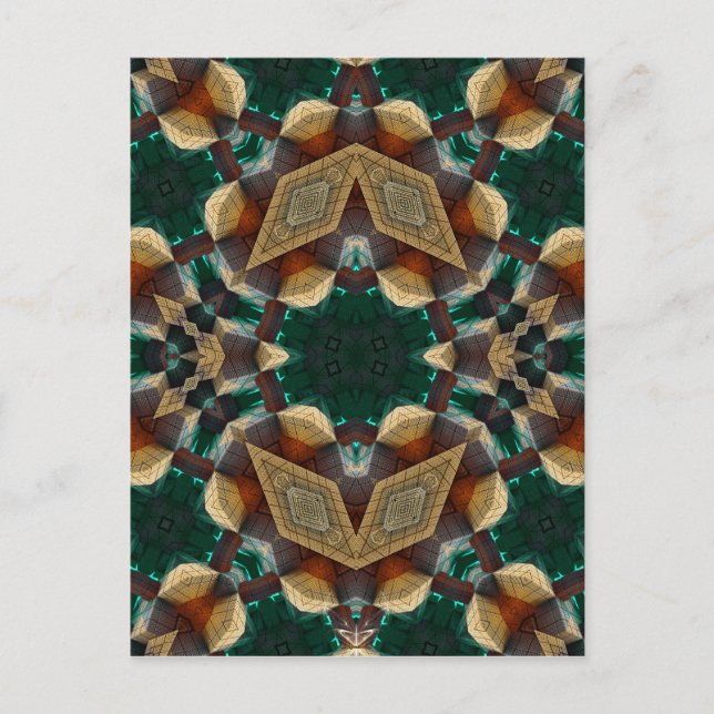 Carte Postale Vert dimensionnel (Devant)