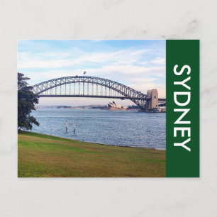 Carte Postale vert du port de sydney
