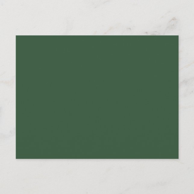 Carte Postale Vert émeraude foncé uni (Devant)