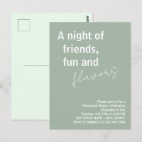 Vert sauge une soirée amusante entre amis Dîner de