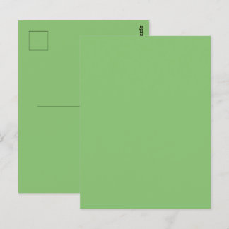 Carte Postale Vert Uni Couleur de Noix de Pistache