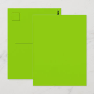 Carte Postale Vert uni solide Brat