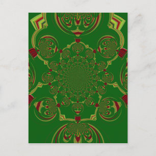 Carte Postale Vert vintage