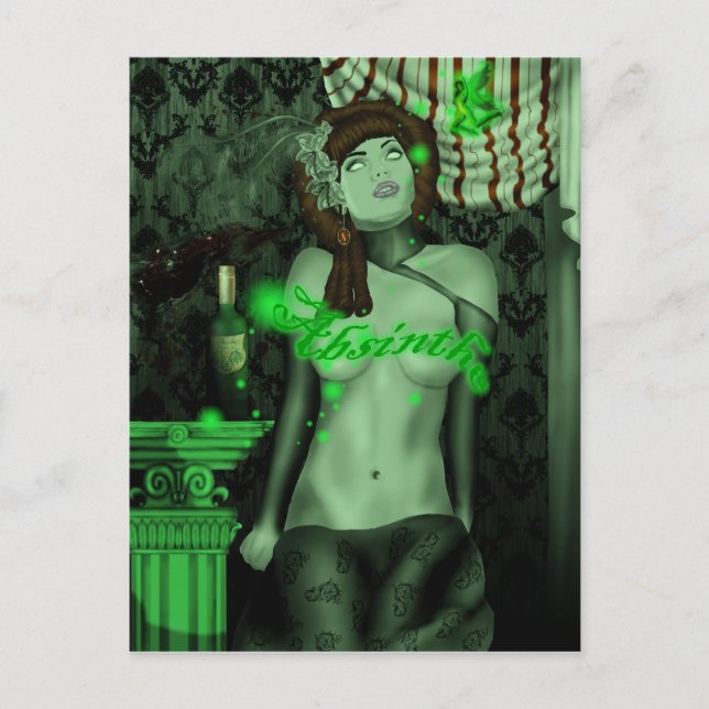 carte postale verte (Devant)