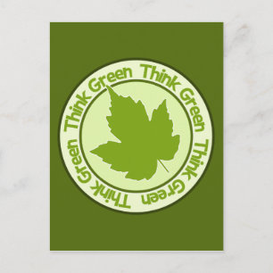 Carte postale verte - personnaliser