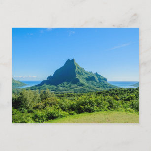Carte postale verte tropicale Moorea