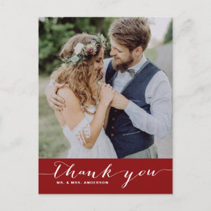 Carte postale verticale du Mariage de script Crims