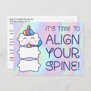 Carte postale Verticorn™ Chiropratique pédiatrique