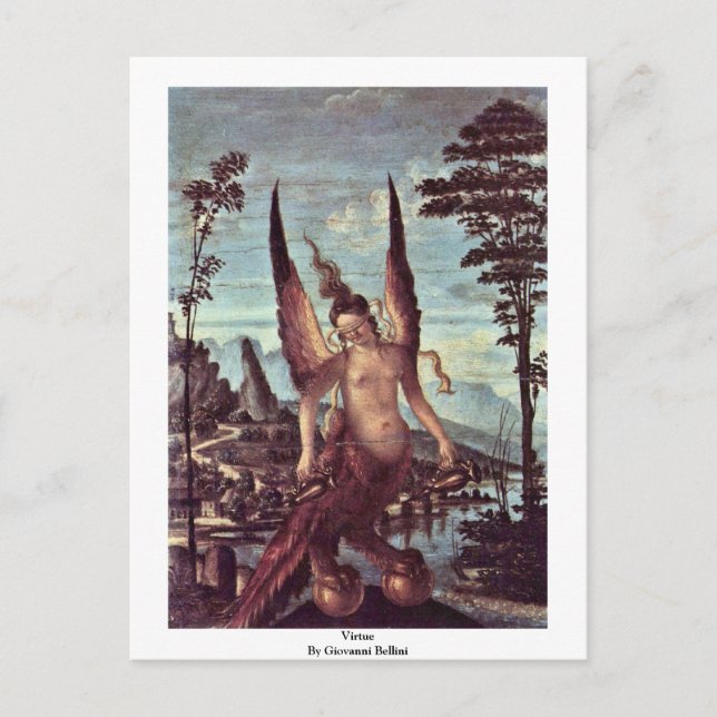 Carte Postale Vertu Par Giovanni Bellini (Devant)
