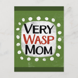 Carte Postale Very Wasp Mom