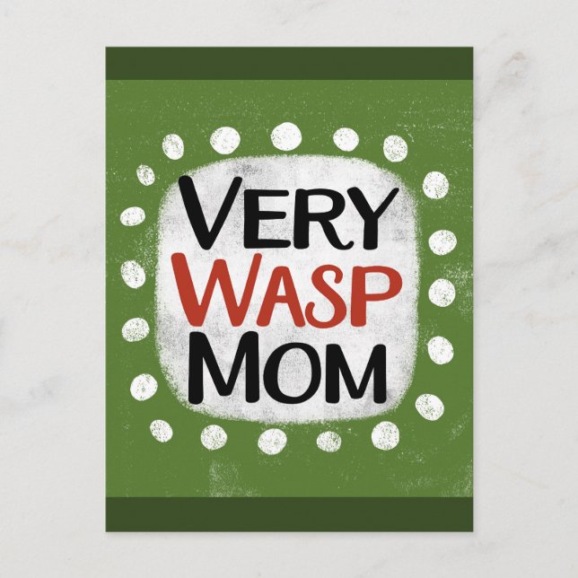 Carte Postale Very Wasp Mom (Devant)