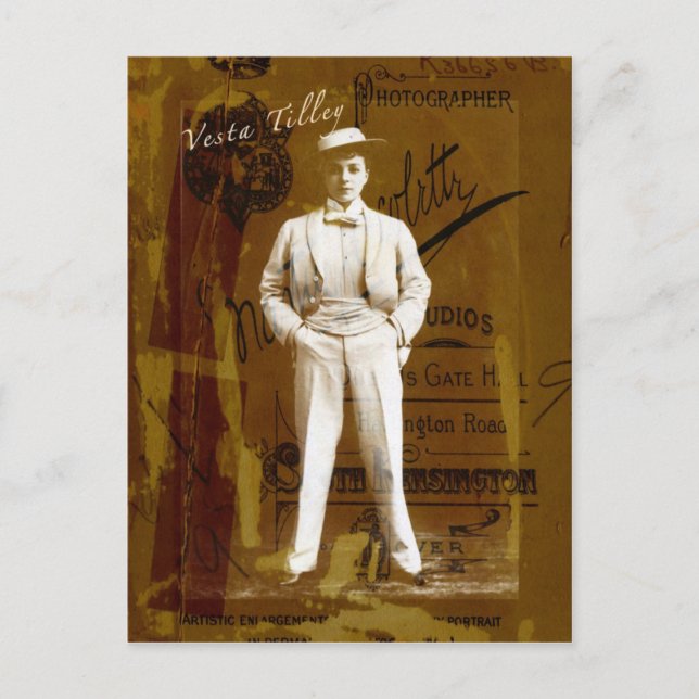 Carte Postale Vesta Tilley (Devant)