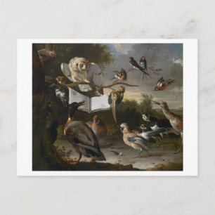 Carte Postale Vestige d'oiseaux musicaux