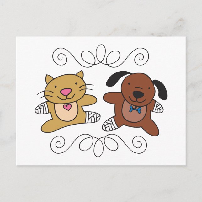 Carte Postale Vet chien & chat (Devant)