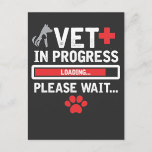 Carte Postale Vet Tech Animal Rescue Technician Chat Chien Paw L