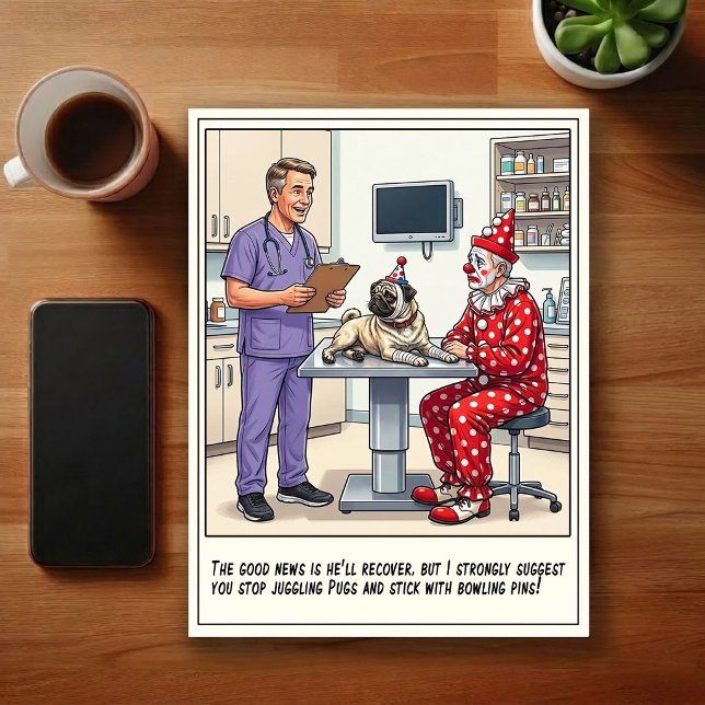Carte Postale Veterinary ER Adventures Cartoon (Créateur téléchargé)