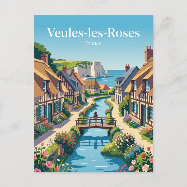 Carte Postale Veules-les-Roses France (Devant)