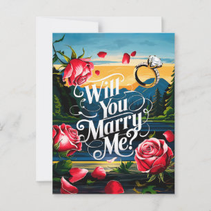 Carte Postale Veux-tu m'épouser