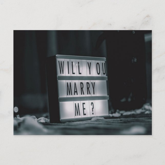 Carte Postale Veux-Tu M'Épouser ? Proposition de mariage romanti (Devant)