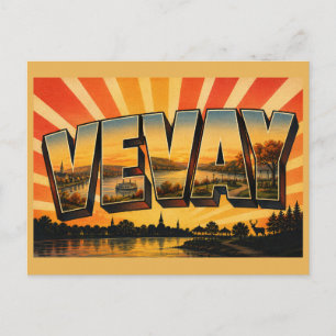 Carte Postale Vevay Indiana Rivière Ohio Parc de la Rive Art