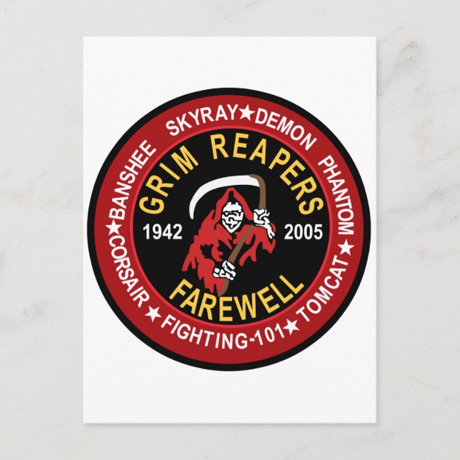 Carte Postale VF-101 Réacteurs Grim (Devant)