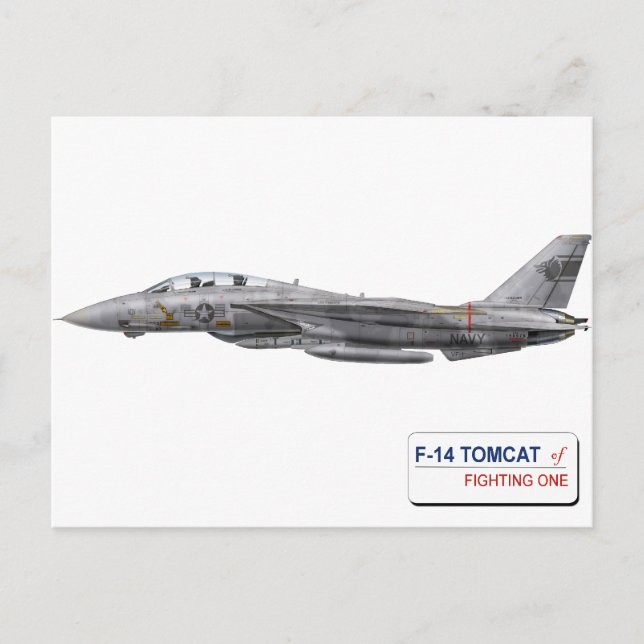 Carte Postale VF-1 Wolfpack F-14 Tomcat (Devant)