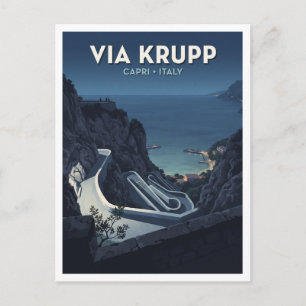 Carte Postale Via Krupp Capri Italie