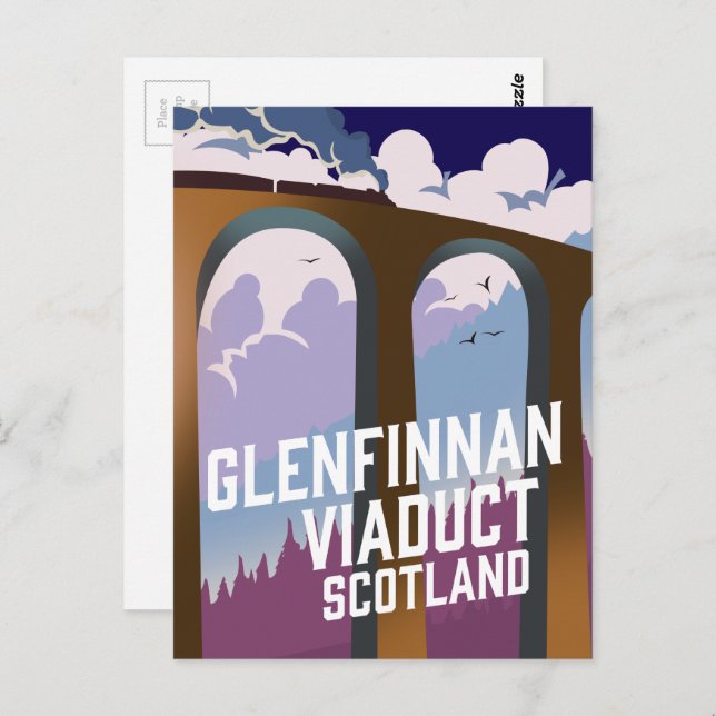 Carte Postale Viaduc de Glenfinnan Écosse (Devant / Derrière)