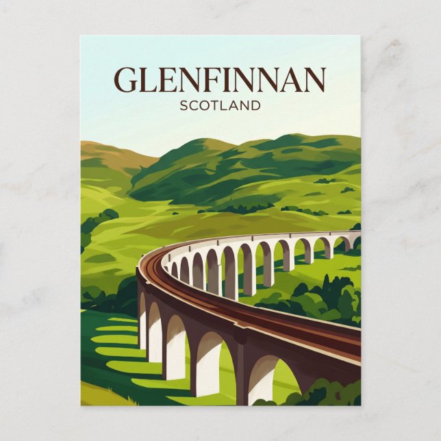 Carte Postale Viaduc de Glenfinnan Écosse (Devant)