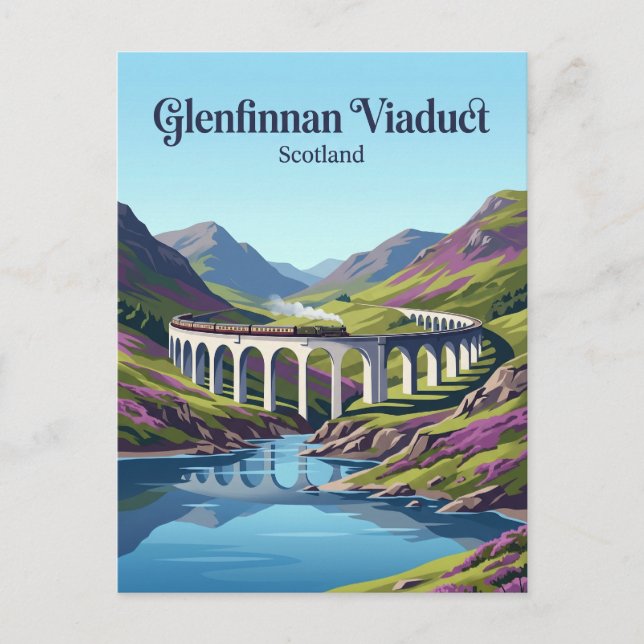 Carte Postale Viaduc de Glenfinnan Écosse (Devant)