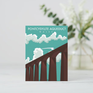 Carte Postale Viaduc de Leaderfoot Affiche de voyage en Écosse C