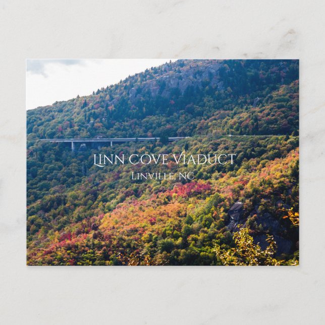 Carte Postale Viaduc de Linn Cove (Devant)