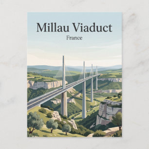 Carte Postale Viaduc de Millau France