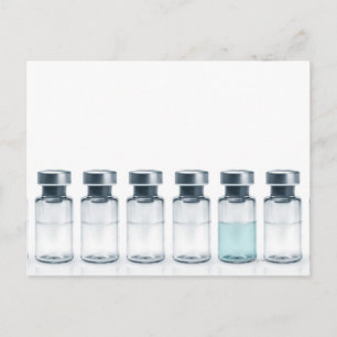 Carte Postale Vials contenant des médicaments pour les injection