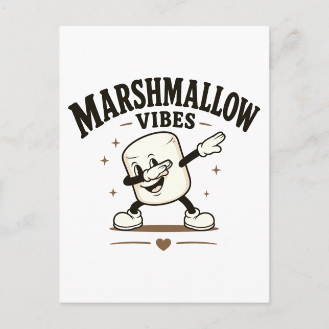 Carte Postale Vibes de marshmallow (Devant)