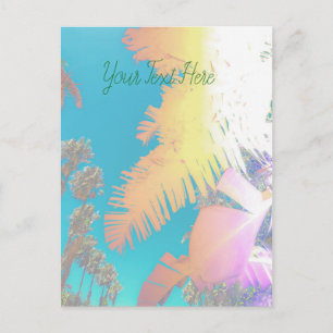 Carte Postale Vibes positives Palmiers tropicaux
