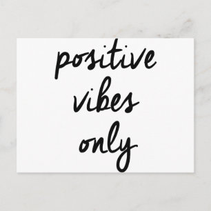 Carte Postale Vibes positives Wellcoda Uniquement Positivité UK