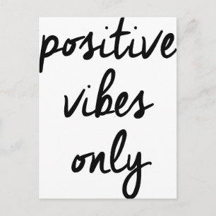Carte Postale Vibes positives Wellcoda Uniquement Positivité UK