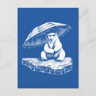 Carte Postale Vibes Relaxantes d'un Ours Polaire