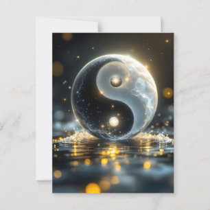 Carte Postale Vibes Zen Yin et Yang