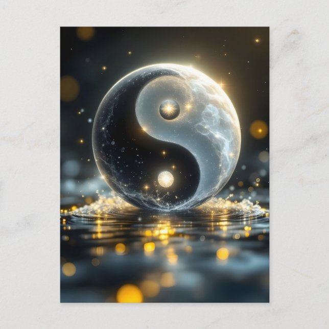 Carte Postale Vibes Zen Yin et Yang (Devant)