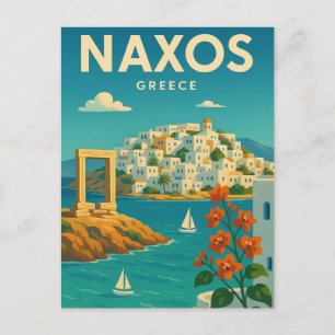 Carte Postale Vibrant de Naxos Grèce