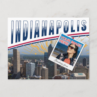 Carte Postale Vibrant Indianapolis Indiana Photo Collage