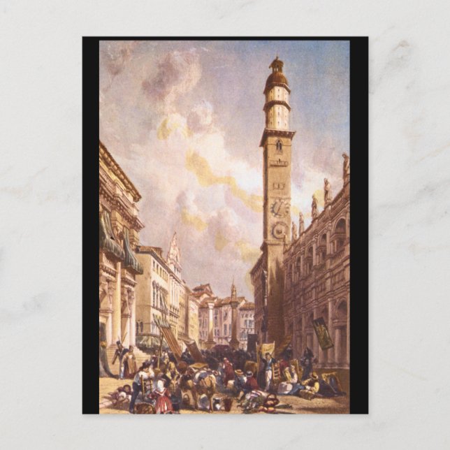 Carte Postale Vicenza', James Duffield Harding_Engravures (Devant)