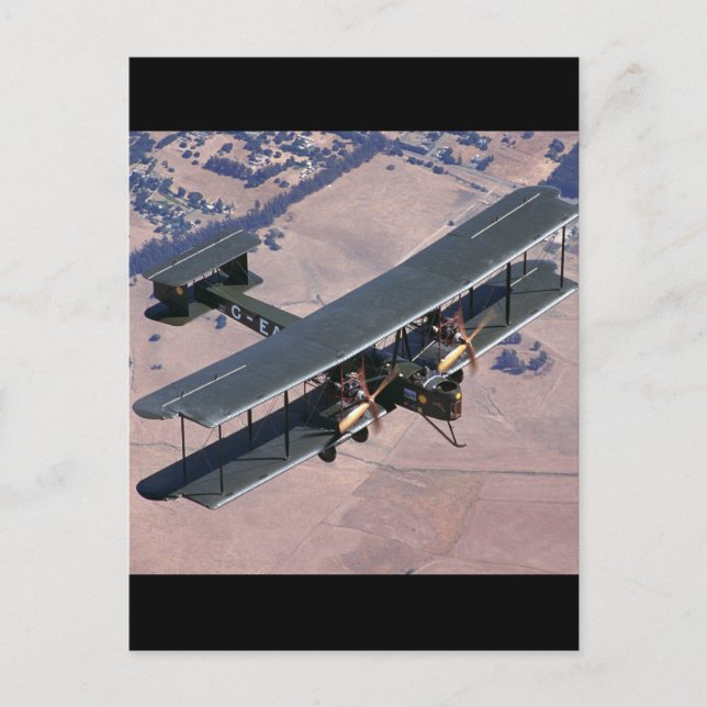 Carte Postale Vickers, Réplique Vimy, 1994_Classic Aviation (Devant)