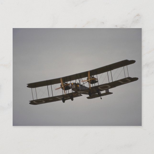 Carte Postale Vickers Vimy, bombardier de la Première Guerre mon (Devant)