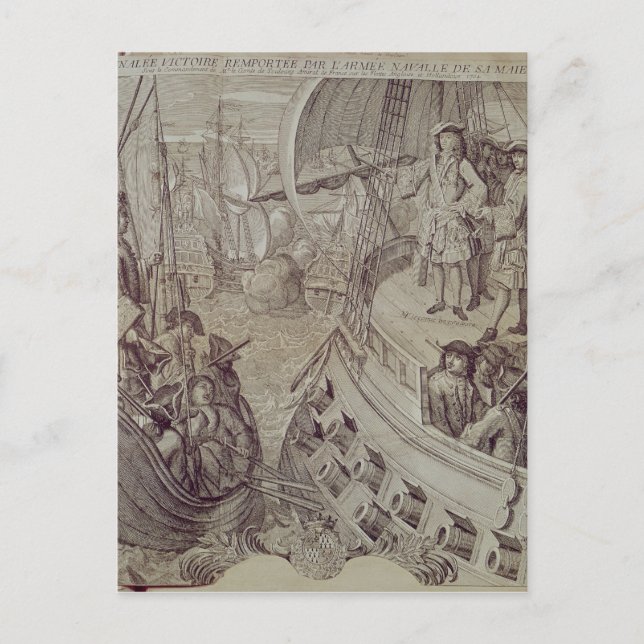 Carte Postale Victoire de la Marine de Louis XIV (Devant)